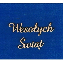 Wesołych Świąt   h-1,5cm / cz;amaze